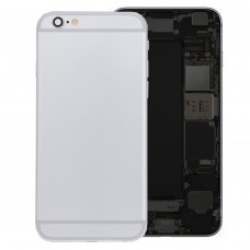 Volver conjunto de la cubierta de la batería con la bandeja de tarjeta de 6s iPhone (plata)