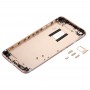 5 i 1 för iPhone 6S plus (baklucka + kortfack + volymkontrollknapp + Strömbrytare + Mute Switch Vibratornyckel) Fullmonteringshus (guld)