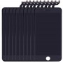 10 st LCD-skärm och digitizer Fullständig montering med ram för iPhone 6S plus (svart)