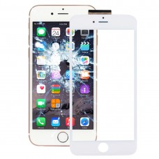 за iPhone 6s Plus сензорен панел с преден LCD екран Bezel Frame & ЗЗД оптически прозрачен лепило (бяло)