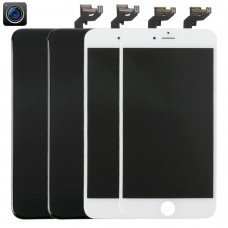 2 PCS Black + 2 PCS თეთრი LCD ეკრანზე და Digitizer სრული ასამბლეის წინა კამერა iPhone 6 იანები Plus 