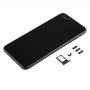 5 w 1 Pełna Assembly Metal pokrywa obudowy z występowaniem Imitacja i8 Plus dla iPhone 6S Plus, w tym Back Cover & kart tacy i regulacja głośności i przycisk zasilania Key & Wycisz Przełącznik Wibrator Key, Nie Gniazdo słuchawkowe (czarny)