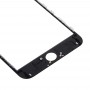 iPhoneの6S PlusのフロントLCD画面ベゼルフレーム＆OCA、光学的に透明な接着剤付きフロントスクリーン外側ガラスレンズ（ブラック）