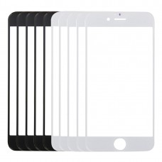 5 PCS Black + 5 PCS White for iPhone 6 Plus & 6s Plus Front Screen Outer Glass Lens 