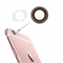 Lente de la cámara trasera Anillo + linterna Bracker para iPhone Plus 6s, 10 pares / Set (Rosa de Oro)