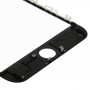 Frontskärm Yttre glaslins med främre LCD-skärmkorgsram för iPhone 6S plus (svart)