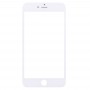 Frontskärm Yttre glaslins med främre LCD-skärmkorgsram för iPhone 6S plus (vit)