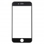 Obiettivo dello schermo anteriore esterno di vetro per iPhone 6S più (nero)