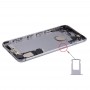 Volver conjunto de la cubierta de la batería con la bandeja de tarjeta para el iPhone 6s Plus (gris)