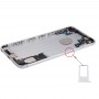 Батарея задньої сторони обкладинки з картою лоток для iPhone 6S Plus (Silver)