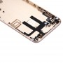 Full Housing Back Cover with Power Button & Volume Button Flex Cable for iPhone 6(Gold)