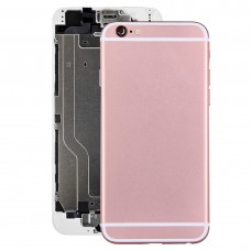 Completa que contiene la contraportada con el botón de encendido y botón de volumen cable flexible para el iPhone 6 (de oro rosa)