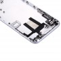 Vollständige Gehäuse rückseitige Abdeckung mit Power-Knopf und Volumen-Knopf-Flexkabel für iPhone 6 (Silber)