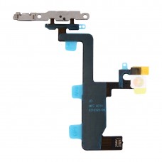 Botón de encendido y linterna cable flexible con soportes para iPhone 6