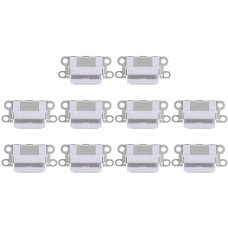10 PCS de carga del puerto conector para iPhone 6 / 6S (gris claro)