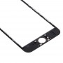 Frontscheibe Äußere Glasobjektiv mit Front-LCD-Bildschirm Lünette Frame & OCA optisch freier Kleber für iPhone 6 (schwarz)