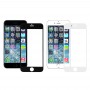 5 PCS Black + 5 PCS White pro iPhone 6 Front Screen vnější skleněná čočka