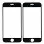 5 PCS שחור + 5 PCS לבן עבור עדשות הזכוכית החיצונית מסך האייפון 6 קדמי