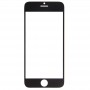 Front Screen Outer стъклени лещи за iPhone 6 (черен)