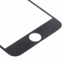 Ekran zewnętrzny przedni szklany obiektyw do iPhone 6 (czarny)
