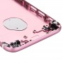 5 i 1 för iPhone 6 (baklucka + kortfack + volymkontrollknapp + Strömknapp + Mute Switch Vibratornyckel) Fullmonteringshus (rosa)