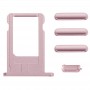5 в 1 за iPhone 6 (корица + Card тава + Volume Control Key + Power бутон + Mute Switch Вибратор ключ) Пълен събрание Housing Cover (Pink)