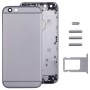 5 az 1-ben iPhone 6 (Back Cover + kártya tálca + Hangerőszabályzó gomb + Power gomb + Némítás vibrátor Key) Teljes Szerelési ház burkolat (szürke)