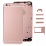 5 i 1 för iPhone 6 (baklucka + kortfack + Volymkontrollknapp + Strömknapp + Mute Switch Vibratornyckel) Fullmonteringshus (Rose Gold)