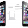 Card Tray & Кнопка громкости управления и экрана блокировки клавиш и ВЫКЛЮЧАТЕЛЕМ Вибратор Key Kit для iPhone 6 (Platinum)