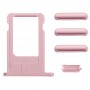 Полное собрание Крышка корпуса для iPhone 6, в том числе задней стороны обложки и подноса карточки & Volume Control Key & Кнопка питания и переключатель Mute Вибратор Key (розовый)