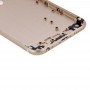 6 en 1 para iPhone 6 (contraportada + bandeja de tarjeta + Volumen botón de la tecla Control + Power + interruptor de silencio sesión Vibrador Tecla +) montaje completo de la Vivienda (oro)
