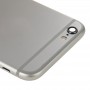 Полный корпус задняя крышка с Кнопка питания и кнопки громкости Flex кабель и зарядный порт Flex кабель и спикер Ringer Зуммер для iPhone 6 (серый)