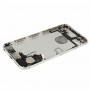 Vollständige Gehäuse rückseitige Abdeckung mit Power-Knopf und Volumen-Knopf-Flexkabel & Ladeportflexkabel und Lautsprecher-Wecker-Summer für iPhone 6 (Silber)