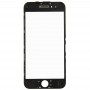 2 в 1 за iPhone 6 (Front Screen Outer стъклени лещи + Frame) (черен)