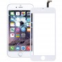 2 en 1 para iPhone 6 (pantalla frontal exterior Lente de cristal + doble el cable) (Blanco)