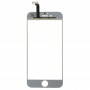 2 en 1 para iPhone 6 (pantalla frontal exterior Lente de cristal + doble el cable) (Blanco)