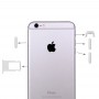 4 en 1 pour iPhone 6 Plus (Carte Barquette + Contrôle du volume Touche + Bouton d'alimentation + Commutateur Mute Vibrator Key) (Gris)