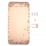 5 in 1 Full Assembly Metal Housing Cover with Appearance Imitation of i8 Plus for iPhone 6 Plus, Including Back Cover & Card Tray & Volume Control Key & Power Button & Mute Switch Vibrator Key, No Headphone Jack(Gold)