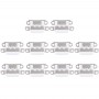 10 PCS Charging Port Connector for iPhone 6 Plus(White)