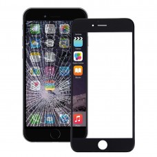 Front Screen Outer Glass Lens with Front LCD Screen Bezel Frame & OCA Optically Clear Adhesive for iPhone 6 Plus(Black) 