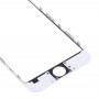 Tuulilasi Outer linssiyhdistelmän jossa edessä LCD-näytön kehyksen Kehys ja OCA optisesti kirkas liima iPhone 6 Plus (valkoinen)