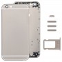 La cubierta de la asamblea completa para el iPhone 6 Plus, que incluyen de nuevo la cubierta y la bandeja de tarjeta y clave de control de volumen y botón de silencio y del interruptor de alimentación Vibrador Tecla (Oro)