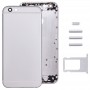 Full Sestava pouzdra Cover pro iPhone 6 Plus, včetně zadní stranu obálky a karty zásobníku & ovládání hlasitosti Key & Power Button & zvuku přepnout vibrátor Key (Silver)