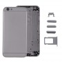 6 1 iPhone 6 Plus (Back Cover + kaardi alus + Volume Control Key + Toitelüliti + Mute Switch vibraator Key + märk) Full korpuse kaas (hall)