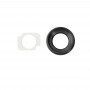 10 párů / Set Zadní objektiv fotoaparátu Ring + svítilna Bracker pro iPhone 6 Plus & 6s Plus (šedá)