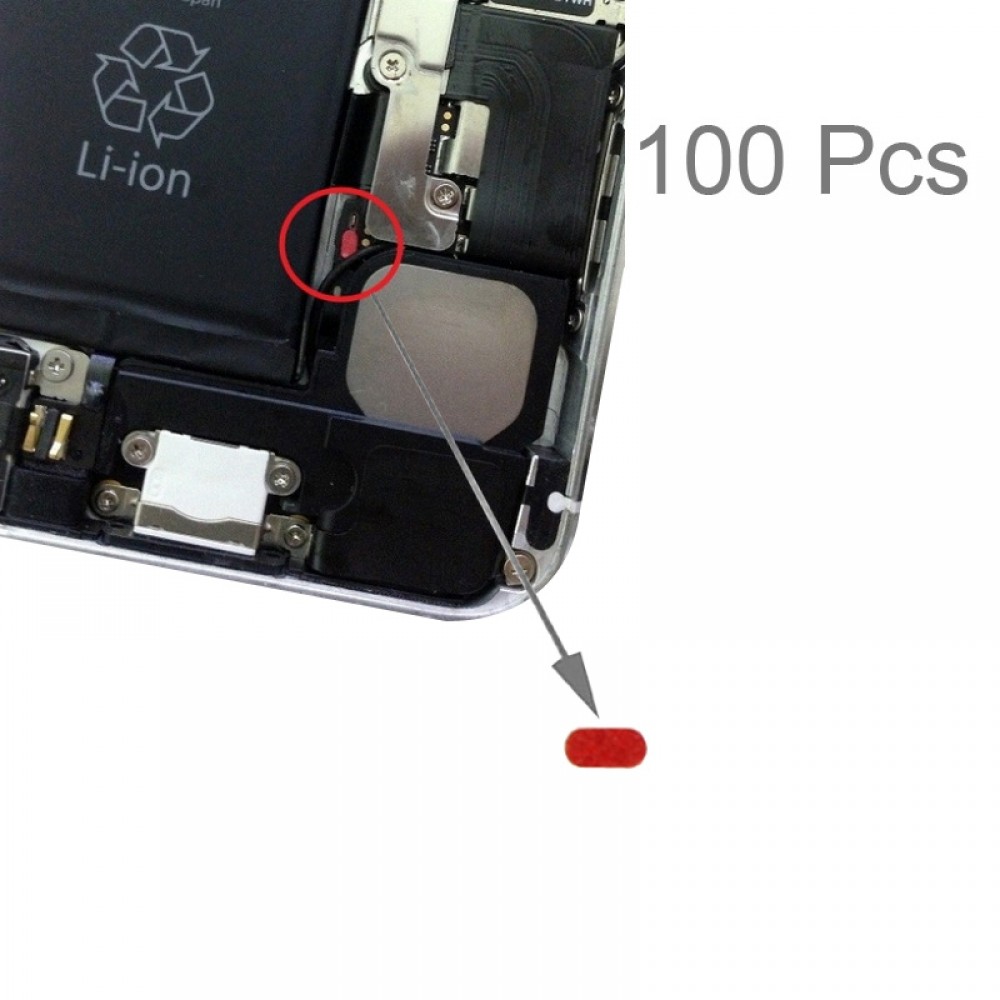 100 Pcs主板防水贴纸水敏感胶粘剂为iphone 6加