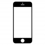 Pantalla para iPhone SE Frente lente de cristal externa (Negro)