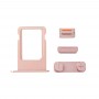 Botones laterales + bandeja de tarjeta SIM para iPhone SE (de oro rosa)