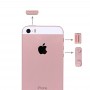 Sidoknappar + SIM-kortfack för iPhone SE (Rose Gold)
