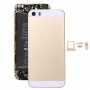 5 in 1 for iPhone SE Original (Back Cover + Card Tray + Volume Control Key + Power Button + Mute Switch Vibrator Key) Full Assembly Housing Cover(Gold)